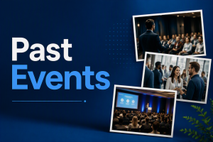 Photo collage of past Fulcrum Group events
